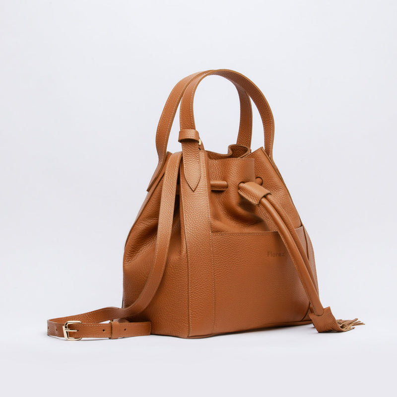 Harper Bucket Bag Caramel