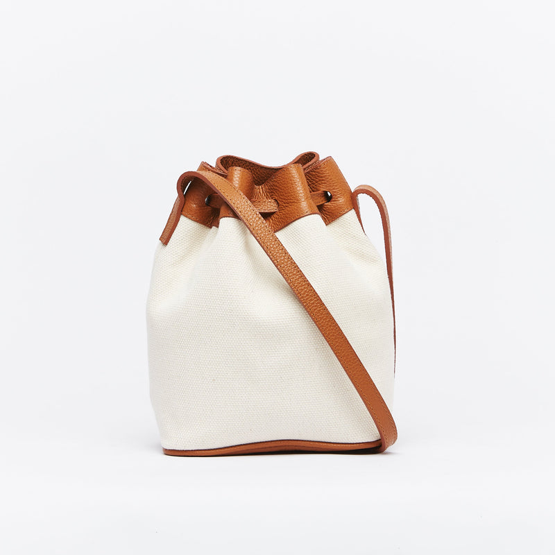Atuel Bucket Bag in Canvas and Leather