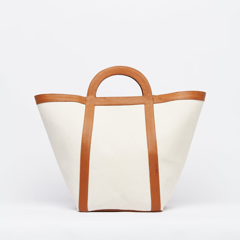 Atuel Tote Bag in Canvas and Leather