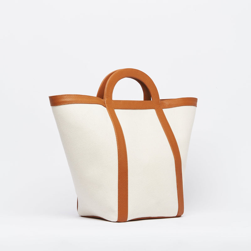 Atuel Tote Bag in Canvas and Leather