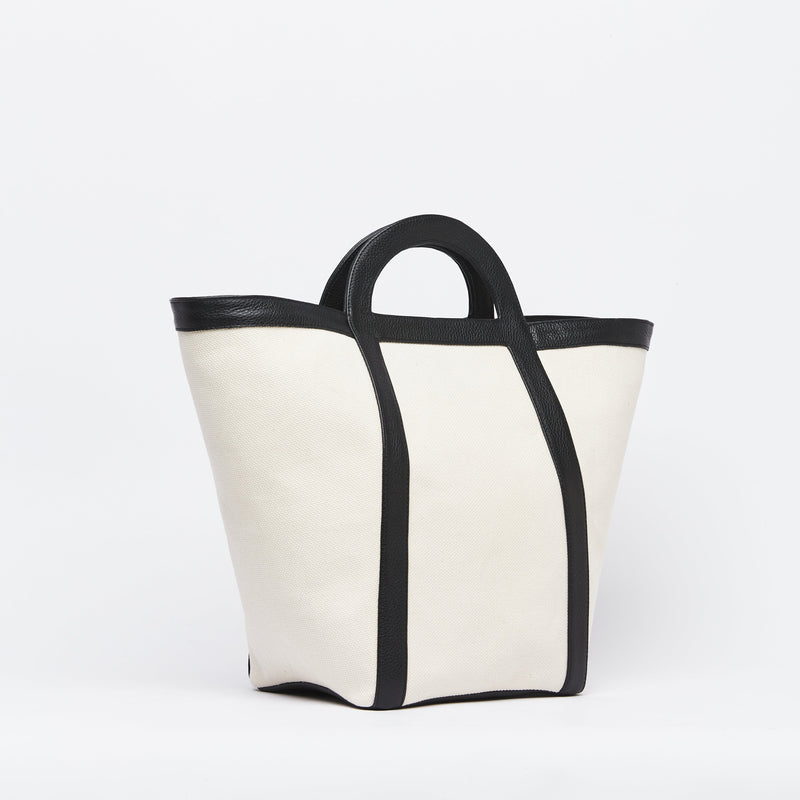 Atuel Tote Bag in Canvas and Leather
