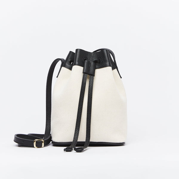 Atuel Bucket Bag in Canvas and Leather